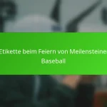 Die Etikette beim Feiern von Meilensteinen im Baseball