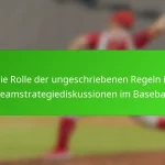 Die Rolle der ungeschriebenen Regeln in Teamstrategiediskussionen im Baseball