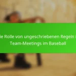 Die Rolle von ungeschriebenen Regeln in Team-Meetings im Baseball
