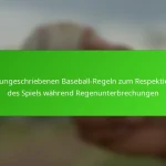 Die ungeschriebenen Baseball-Regeln zum Respektieren des Spiels während Regenunterbrechungen