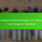 Die ungeschriebenen Regeln zur Feier von Team-Siegen im Baseball