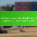 Ungeschriebene Regeln im Baseball: Mit Niederlagen umgehen, Siege feiern, Bescheidenheit