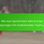 Wie man Sportlichkeit während der Begegnungen mit rivalisierenden Teams zeigt